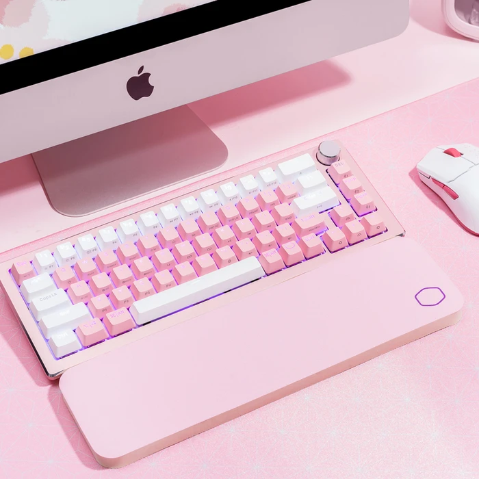 Cooler Master MasterMouse MM712 Gaming Maus weiß/rosa, Sakura Limited Edition, USB/Bluetooth