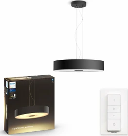 Philips Hue White Ambiance Fair Pendelleuchte schwarz
