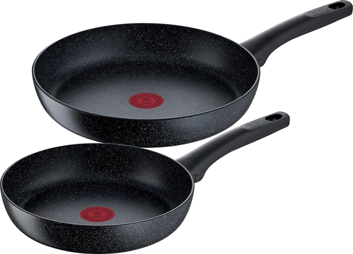 Tefal G28191 Black Stone Bratpfannen-Set, 2-tlg.