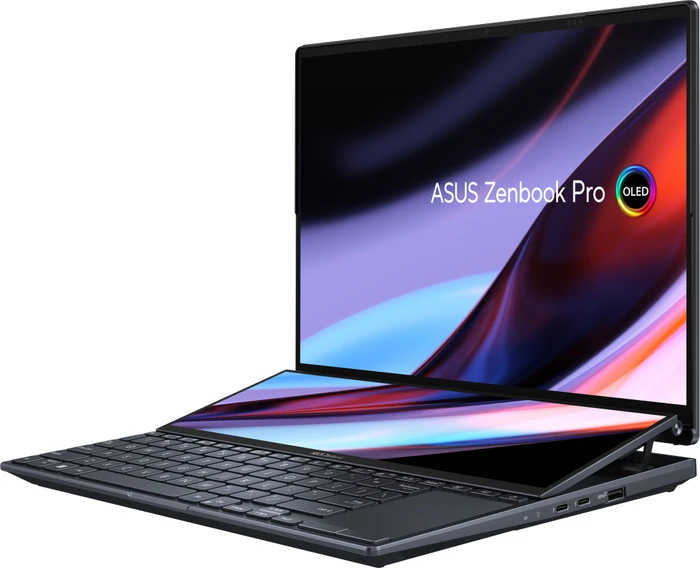 ASUS ZenBook Pro 14 Duo OLED UX8402VV-P1084X, Tech Black, Core i9-13900H, 32GB RAM, 1TB SSD, GeForce RTX 4060, DE