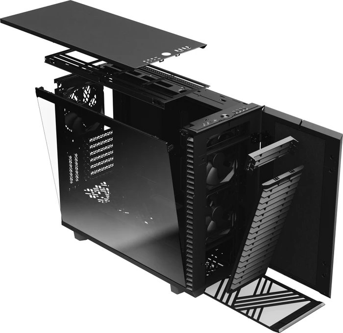 Fractal Design Define 7 Black TG Light Tint, Glasfenster, schallgedämmt