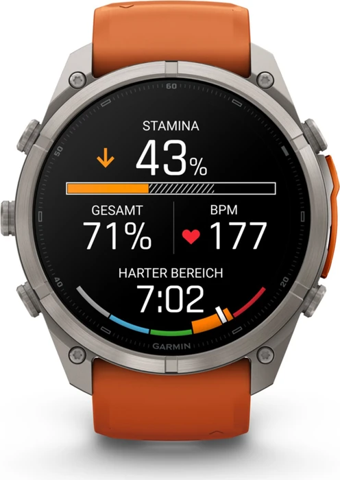 Garmin Fenix 9 Pro inReach 51mm titanium/autumn orange-spark orange