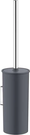 Keuco Collection Moll Toilettenbürstengarnitur aus Kunststoff mit Deckel verchromt/anthrazit