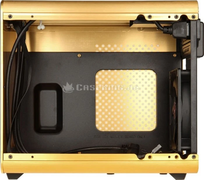 Raijintek Metis gold, Acrylfenster, Mini-ITX