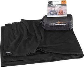 Cocoon Travel Blanket Merino/Seide Decke schwarz