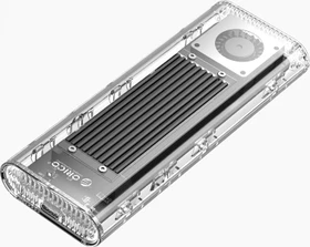 Orico TCM2-U4, M.2 NVMe SSD Enclosure, transparent/schwarz, M.2, USB4