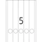 Herma Ordneretiketten, 38x297mm, ablösbar, weiß, 25 Blatt (125 Etiketten) Vorschaubild