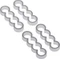 Alphacool Eiskamm Alu X4 Flat Kabelkamm 4mm, silber, 4er-Pack Vorschaubild