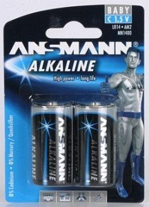 Ansmann Alkaline Baby C, 2er-Pack
