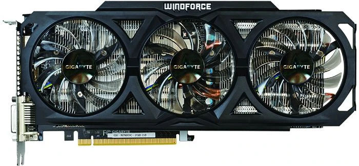 GIGABYTE GeForce GTX 760 Windforce 3X OC (Rev. 2.0), 2GB GDDR5, 2x DVI, HDMI, DP