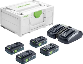 Festool Energie-Set Starterset 18V, 4.0Ah, Li-Ionen/LiHD, 4 Akkus [16.0Ah] [288Wh]