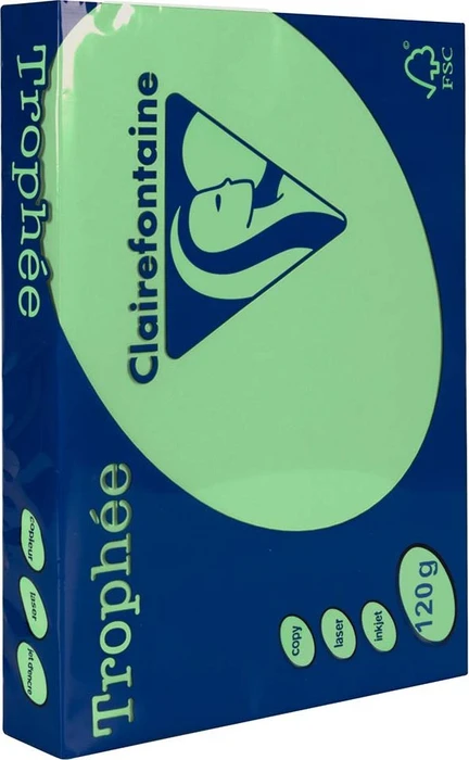 Clairefontaine Trophée Universalpapier matt golfgrün, A4, 120g/m², 250 Blatt