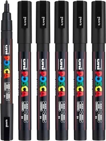 Uni-Ball POSCA PC-3M Acrylmarker schwarz