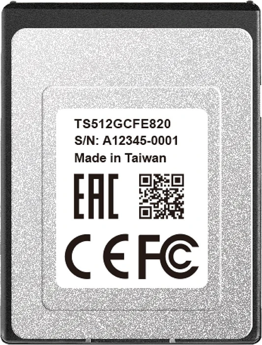 Transcend CFexpress 820 R1700/W1000 CFexpress 2.0 Type B 512GB