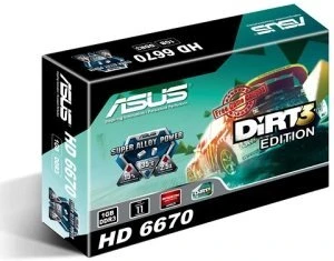 ASUS Radeon HD 6670, EAH6670/G/DI/1GD3 DiRT 3, 1GB DDR3, VGA, DVI, HDMI