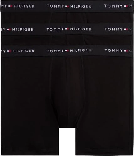 Tommy Hilfiger Signature Logo-Bund 3er Boxer Briefs schwarz (Herren)