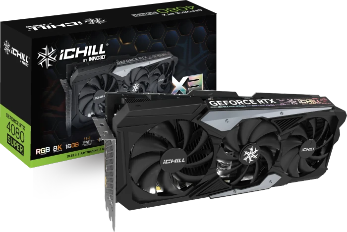 INNO3D GeForce RTX 4080 SUPER iCHILL X3, 16GB GDDR6X, HDMI, 3x DP