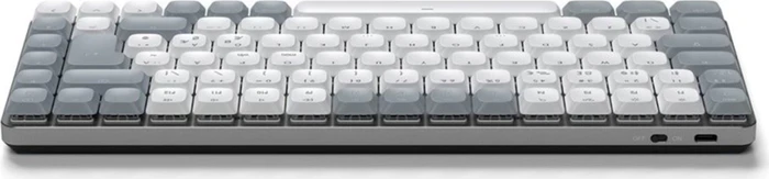 Satechi SM1 Slim Mechanical Backlit BT Keyboard, Light, weiß/grau, low-profile BROWN Switches, USB/Bluetooth, ND