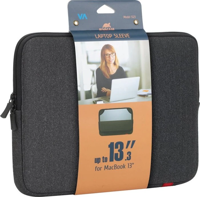 RivaCase 5123 Antishock Laptop Sleeve für Macbook 13", dunkelgrau
