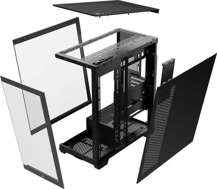 Corsair 3500X, schwarz, Glasfenster