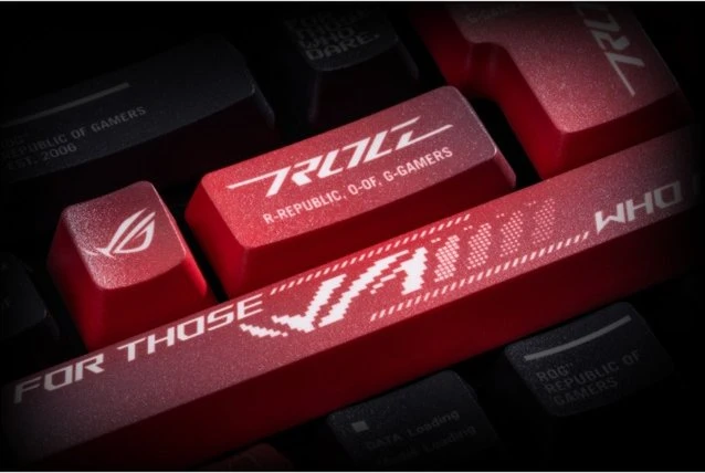 ASUS ROG Dye-Sub PBT Keycaps für ROG NX-Switches, Kunststoff (PBT), rot/schwarz, 13 Tasten