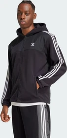 adidas Adicolor 3-Streifen Teddy Fleece Hoodie schwarz (Herren)