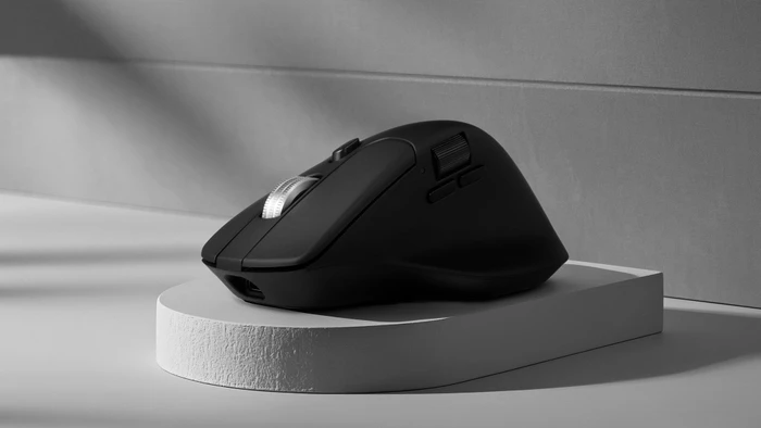 Keychron M6 All Silent Wireless Mouse weiß, 8K PixArt 3950, USB/Bluetooth