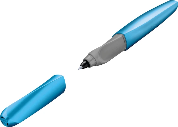 Pelikan Twist Tintenroller (Mine) frosted blue, Rechts- und Linkshänder, Faltschachtel
