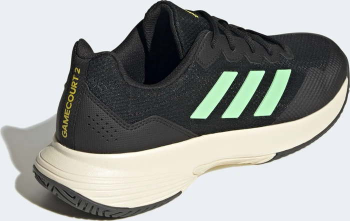 adidas Gamecourt 2.0 core black/beam green/beam yellow (Herren)
