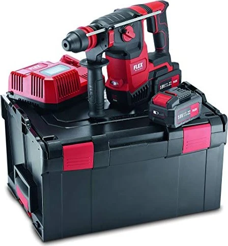 Flex CHE 2-26 18.0-EC/5.0 Set Akku-Bohr-/Meißelhammer inkl. L-Boxx + 2 Akkus 5.0Ah