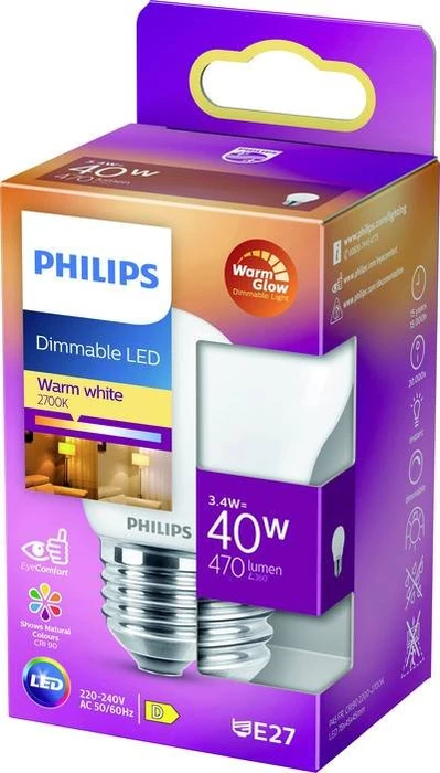 Philips Classic LED E27 3.4-40W/WW
