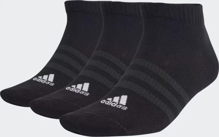 adidas Thin and Light Sportswear Low Cut Socken schwarz/weiß, 3 Paare