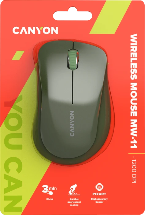 Canyon MW-11 Wireless Mouse Desert Khaki, USB