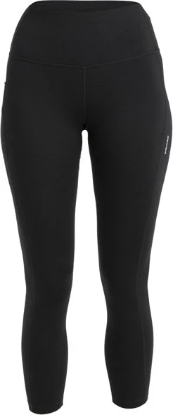 Icebreaker Merino Fastray High Rise Tights Hose lang schwarz (Damen)
