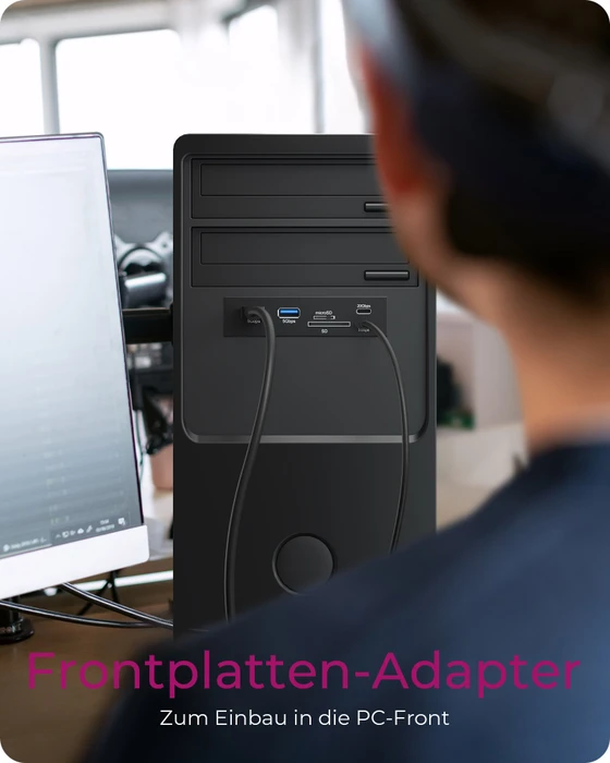 RaidSonic Icy Box IB-HUB1419-i3, USB 3.2 20-Pin Key-A [Stecker]
