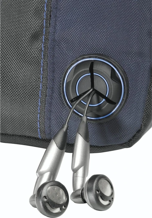 Hama CD-Player-Bag für Discman und 3 CDs CD/DVD-Tasche schwarz/blau