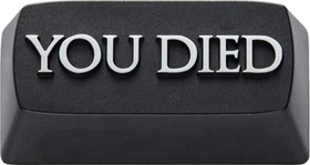 Zomoplus Keycap YOU DIED, Aluminium, silber/schwarz, 1 Taste