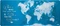 Grupo Erik Editores World Map XL, 800x350mm, Motiv blau Vorschaubild