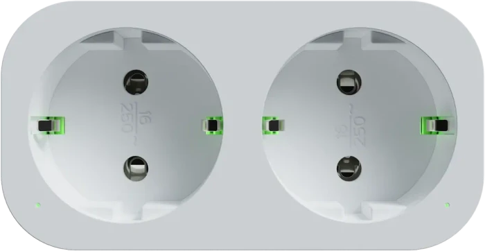 Tesla SD300 Smart Plug Dual 2-fach, 3680W, Typ F, Smart-Steckdose