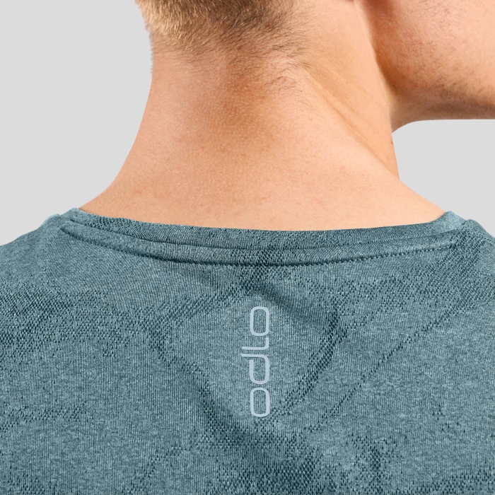 Odlo Zeroweight Engineered Chill-Tec Laufshirt kurzarm provincial blue melange (Herren)