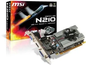 MSI GeForce 210, N210-MD1G/D3, 1GB DDR3, VGA, DVI, HDMI