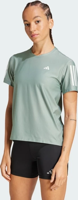 adidas Own The Run Laufshirt kurzarm silver green (Damen)
