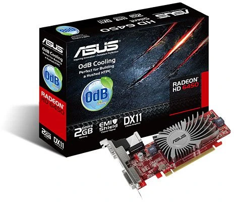 ASUS Radeon HD 6450 Silent, HD6450-SL-2GD3-L, 2GB DDR3, VGA, DVI, HDMI