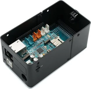 KKSB Aluminiumgehäuse für Arduino Mega Rev3 (inkl. Arduino Shield)/Uno Rev3 (inkl. Arduino Shield), schwarz