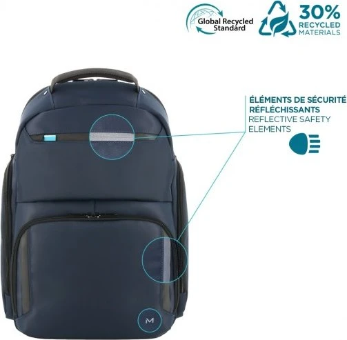 Mobilis Executive 4 Premium 18L 14-16" Notebook-Rucksack , blau