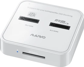 MAIWO M.2 PCIe/SATA Dockingstation und SD Express Cardreader, USB-C 3.1 (verschiedene Markenbezeichnungen) (K3016SD)