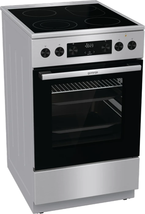 Gorenje GECS5C70XPA Elektroherd mit Glaskeramik-Kochfeld