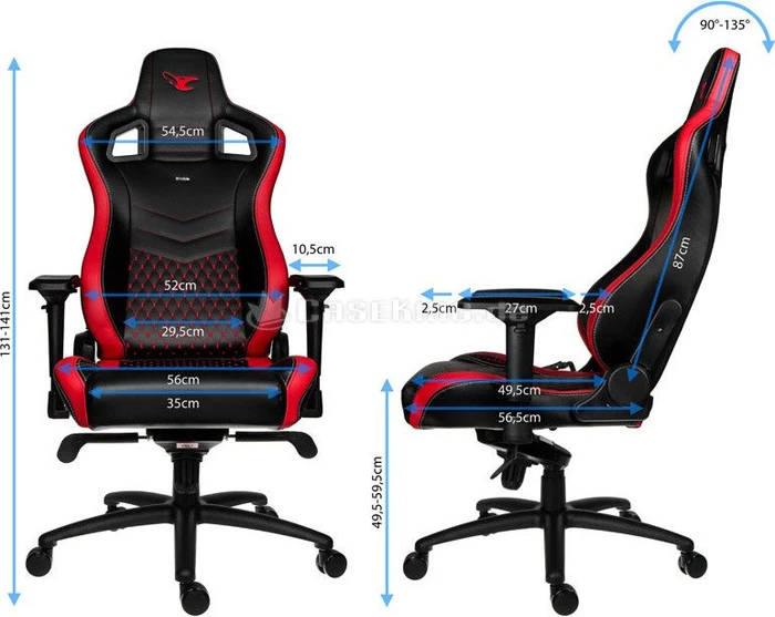 noblechairs Epic mousesports Edition Gamingstuhl, schwarz/rot