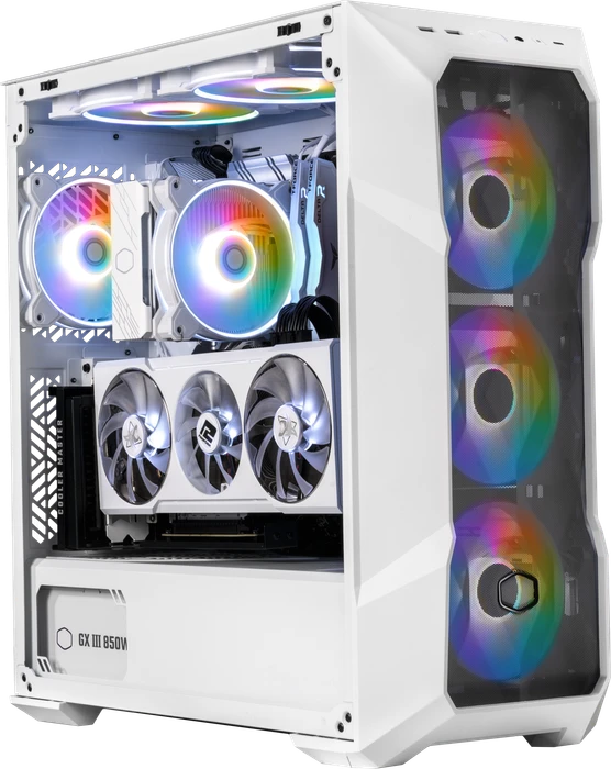 Cooler Master MasterBox TD500 Mesh V2, weiß, Glasfenster