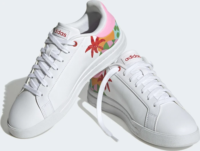 adidas Court Silk cloud white/lush red/pink glow (Damen)